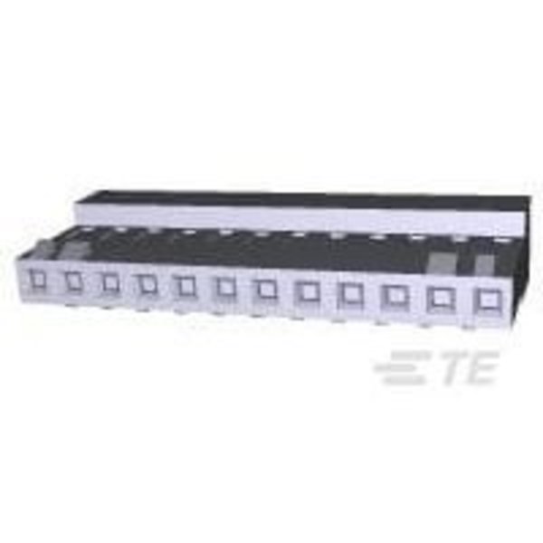 Te Connectivity Board Connector, 12 Contact(S), 1 Row(S), Female, 0.156 Inch Pitch, Idc Terminal, Locking, Black 4-644329-2